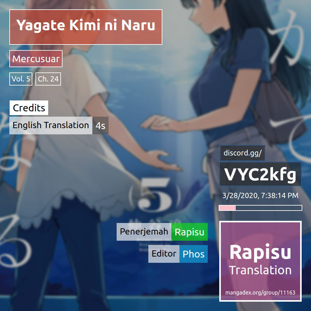 Baca Komik Yagate Kimi ni Naru Chapter 24 Gambar 1