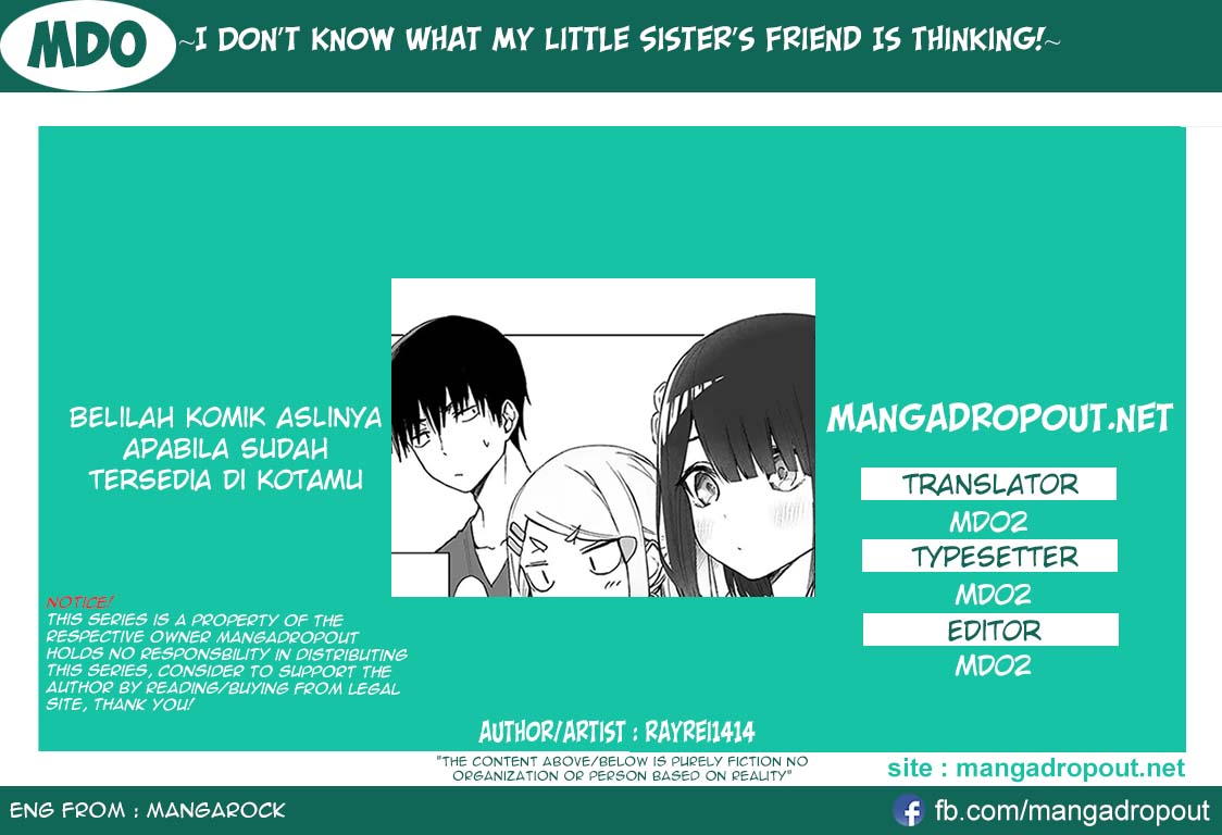 Baca Komik I Don’t Know What My Little Sister’s Friend Is Thinking! Chapter 13 Gambar 1