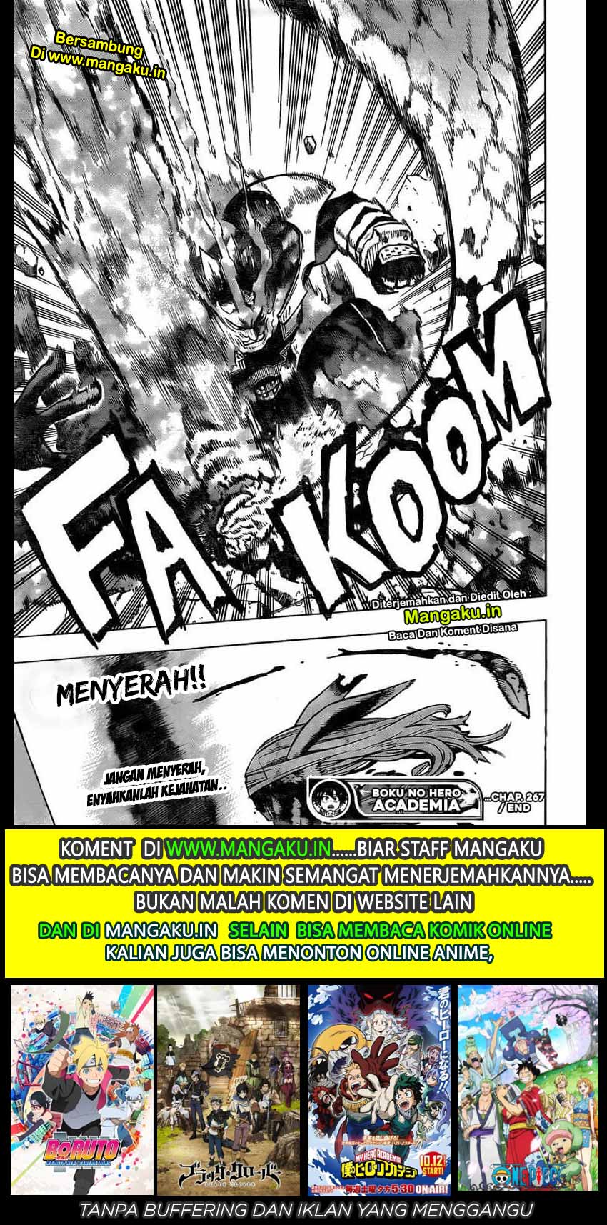 Boku no Hero Academia Chapter 267 Gambar 21