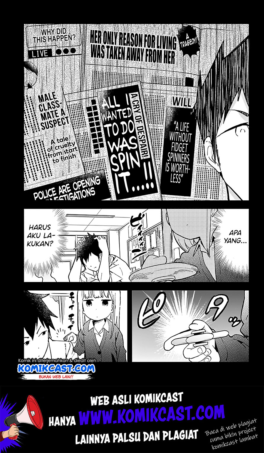 Aharen-san wa Hakarenai Chapter 18 Gambar 17