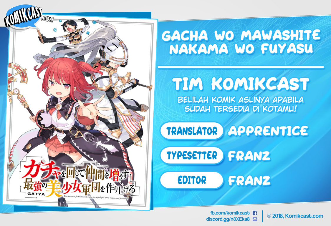 Baca Komik Gacha wo Mawashite Nakama wo Fuyasu Saikyou no Bishoujo Gundan wo Tsukuriagero Chapter 7 Gambar 1