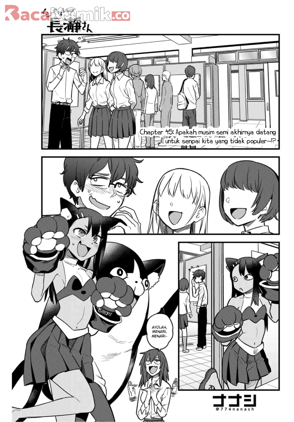 Baca Komik Ijiranaide, Nagatoro-san Chapter 45 Gambar 1