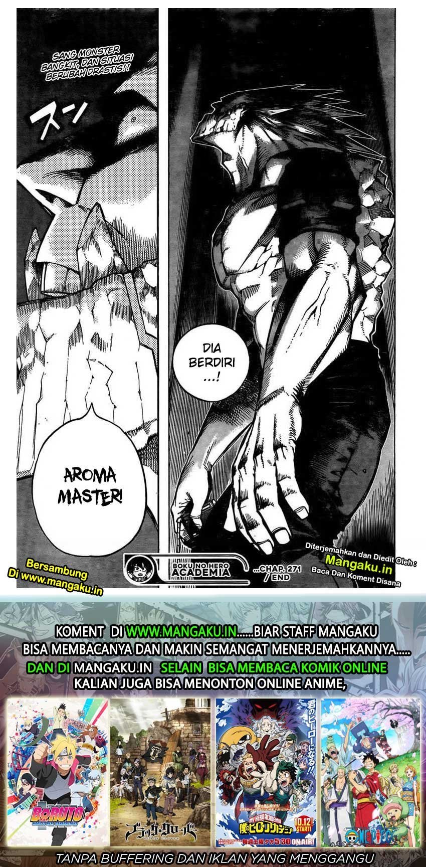 Boku no Hero Academia Chapter 271 Gambar 18