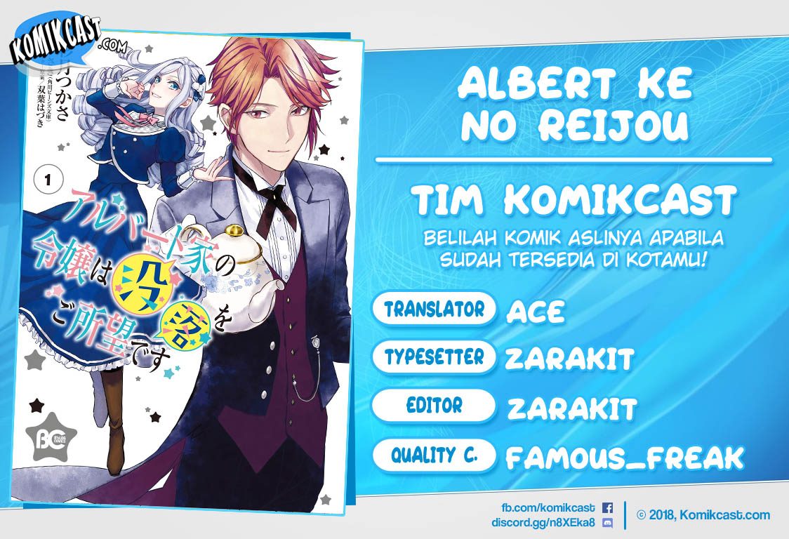 Baca Komik Albert Ke no Reijou wa Botsuraku wo go Shomou desu Chapter 3.2 Gambar 1