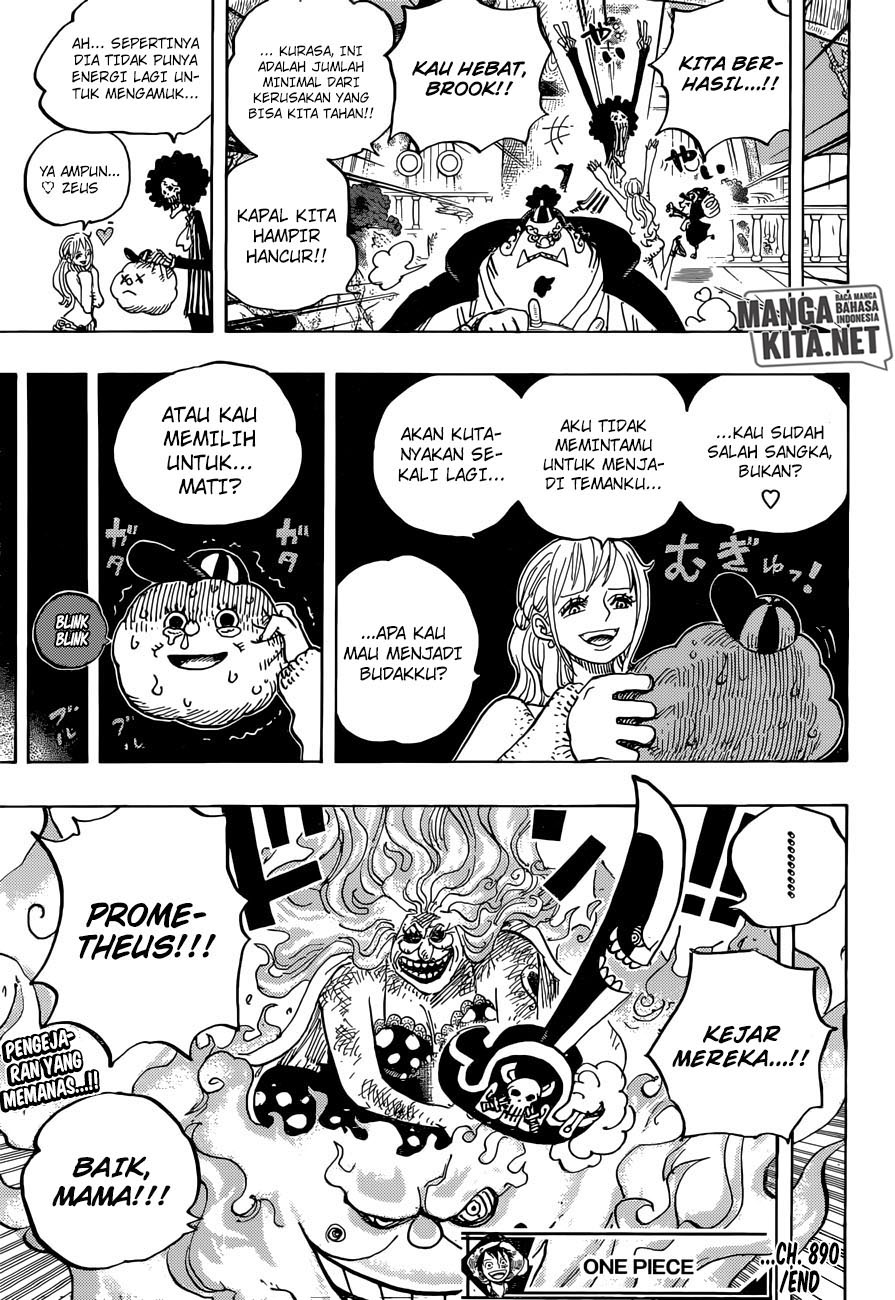 One Piece Chapter 890 Gambar 17