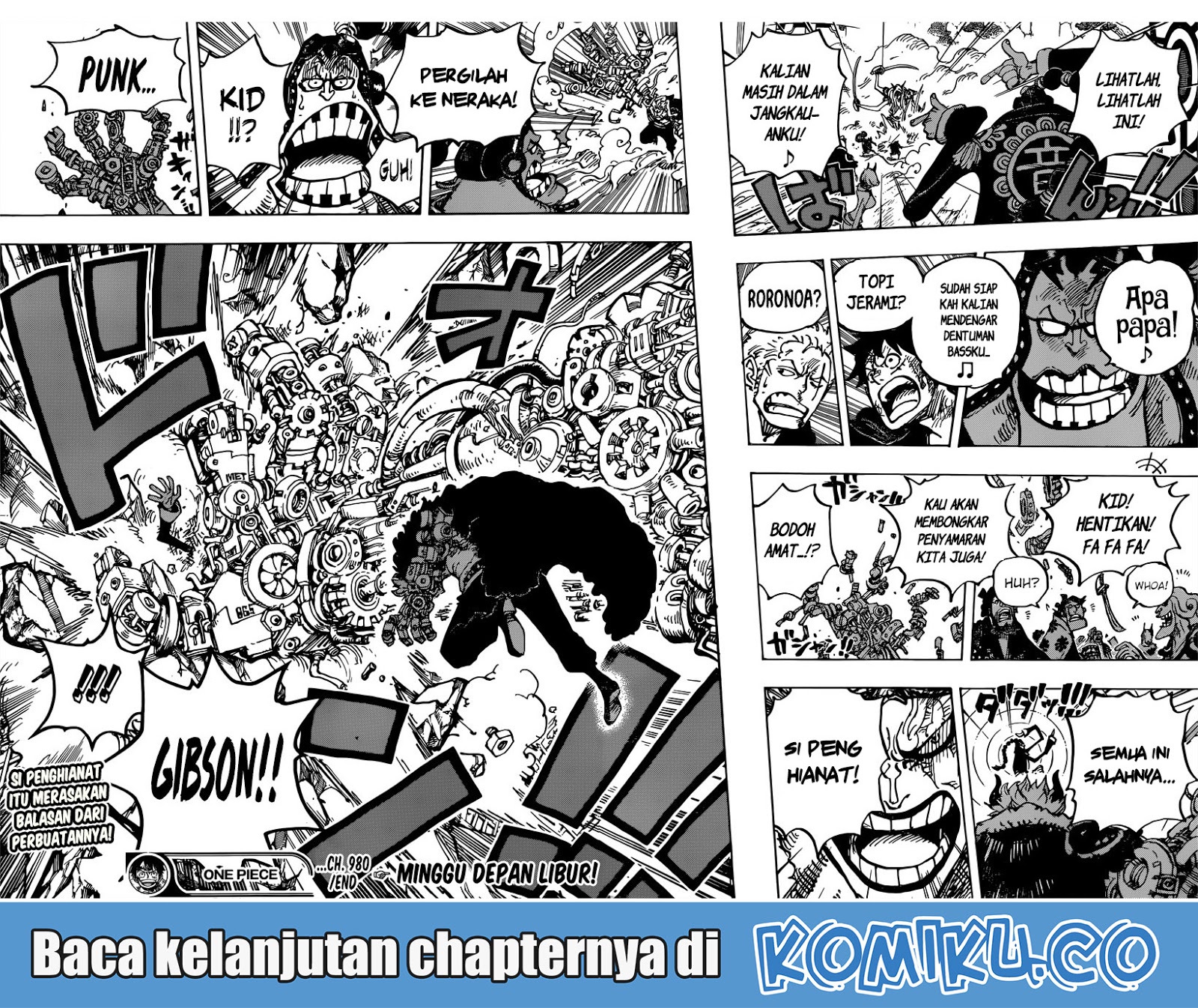 One Piece Chapter 980 Gambar 17