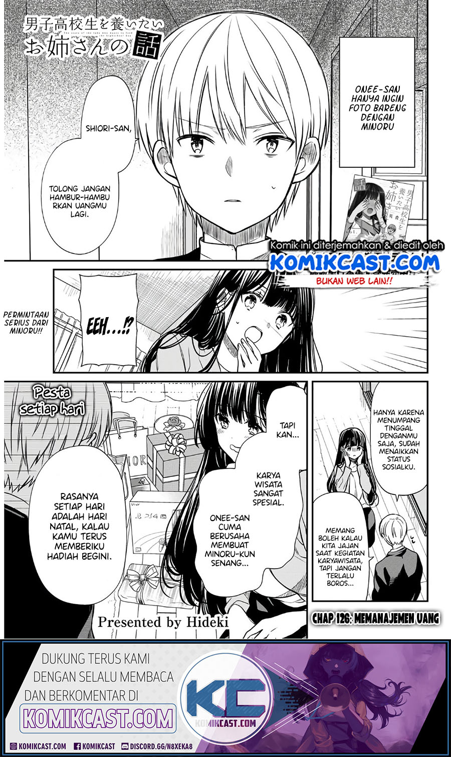 Baca Manga Danshi Koukousei wo Yashinaitai Onee-san no Hanashi Chapter 126 Gambar 2