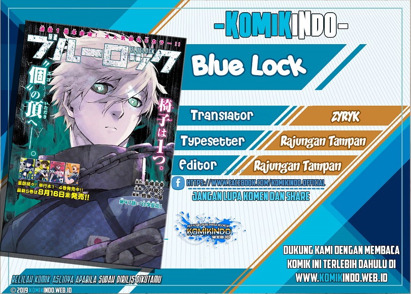 Baca Komik Blue Lock Chapter 22 Gambar 1