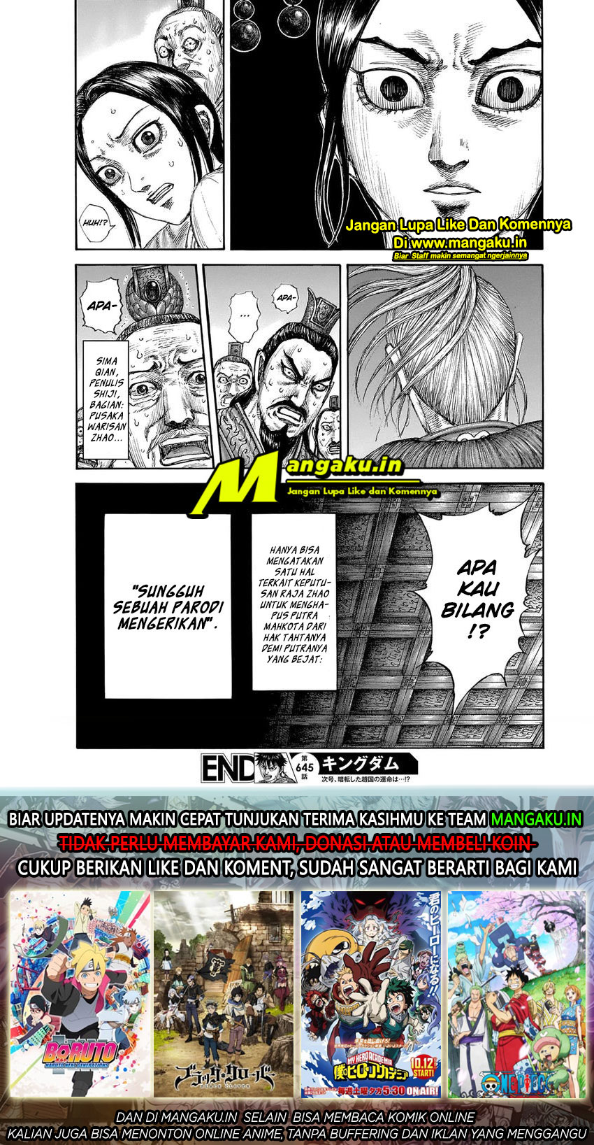 Kingdom Chapter 645 Gambar 20