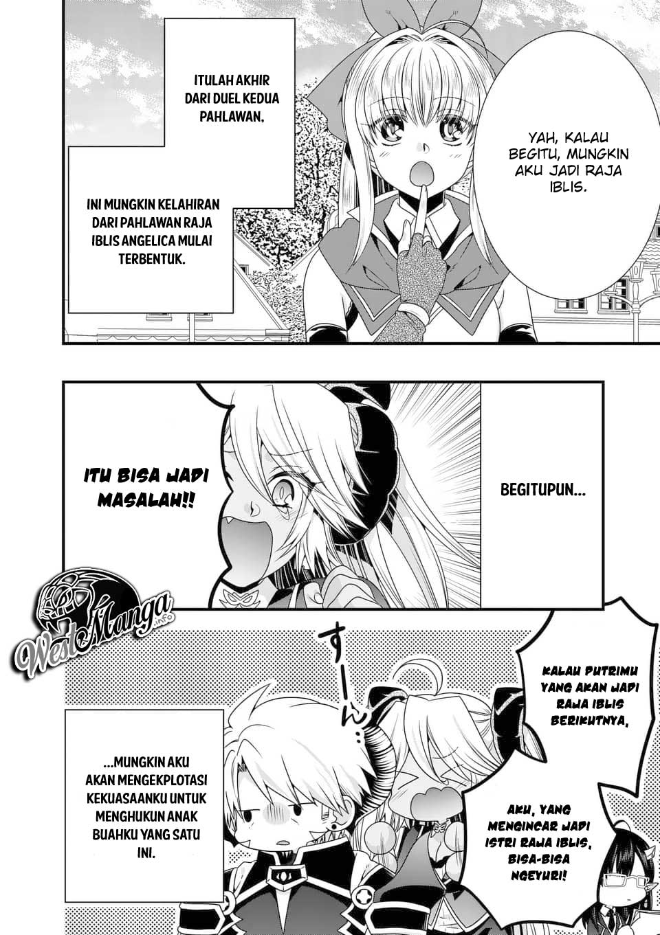 Maou desu Onna Yuusha no Hahaoya to Saikon Shita no de Onna Yuusha ga Giri no Musume ni Narimashita Chapter 28 Gambar 18