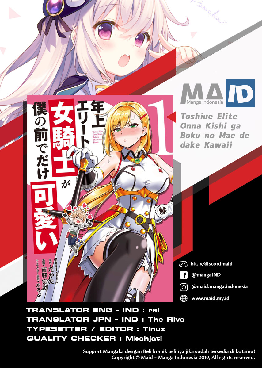 Baca Manga Toshiue elite onna kishi ga boku no mae de dake kawaii Chapter 4.1 Gambar 2