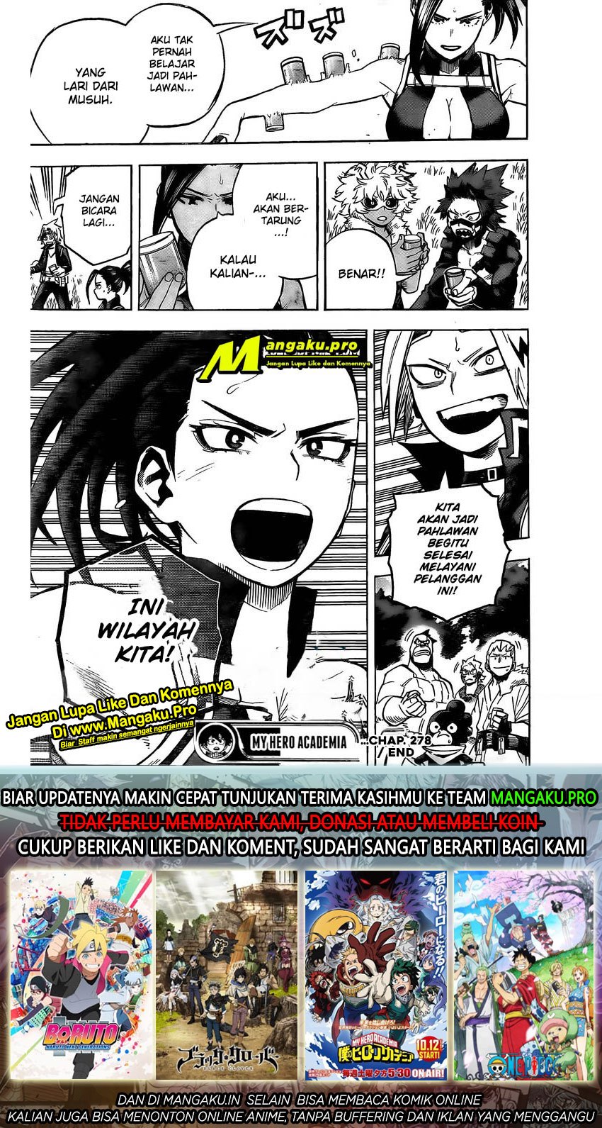 Boku no Hero Academia Chapter 278 Gambar 18