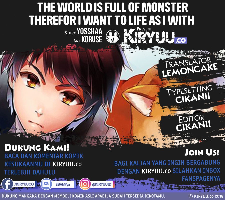 Baca Komik The World is Full of Monsters Now, Therefor I Want to Live as I Wish Chapter 5 Gambar 1