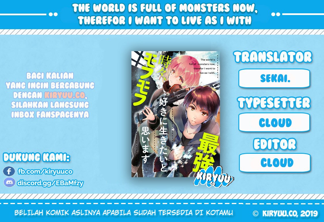 Baca Komik The World is Full of Monsters Now, Therefor I Want to Live as I Wish Chapter 3 Gambar 1