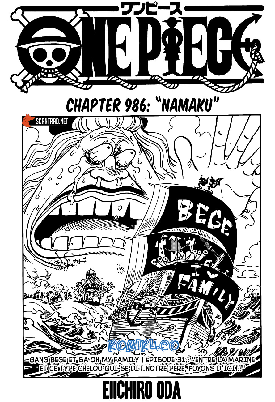 Baca Manga One Piece Chapter 986 Gambar 2