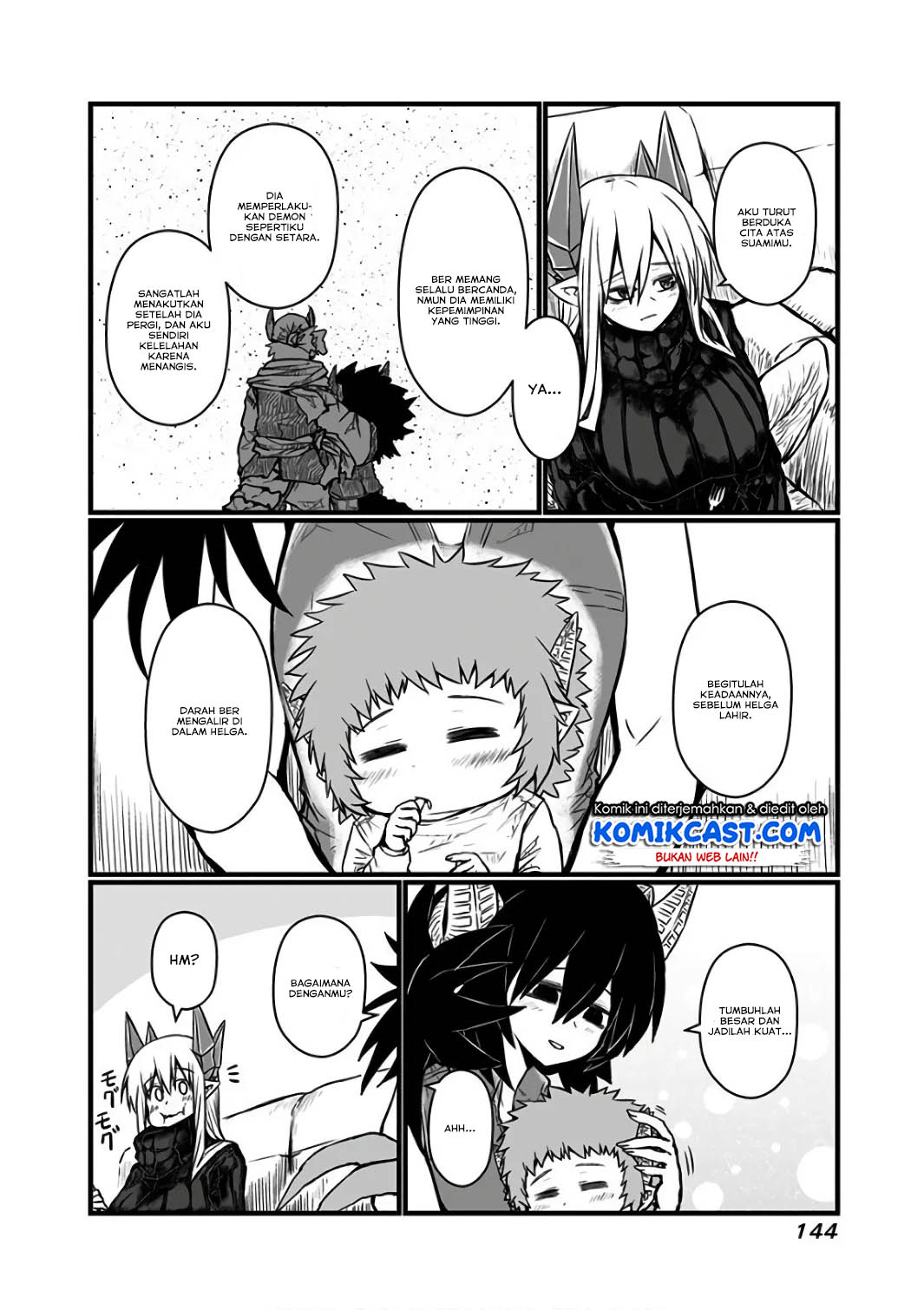 Musuko ga Kawaikute Shikataganai Mazoku no Hahaoya Chapter 93 Gambar 3