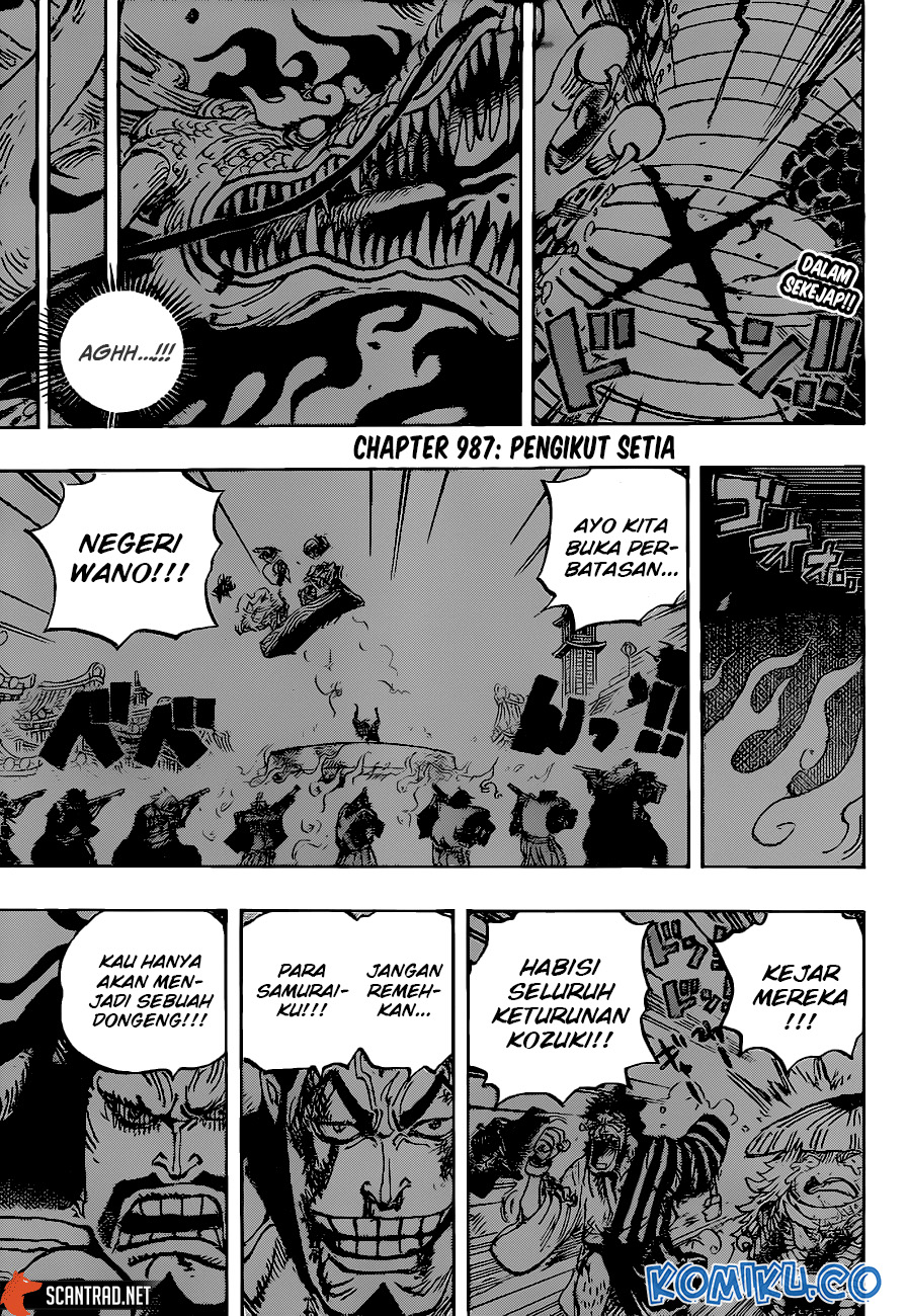 One Piece Chapter 987 - HD Gambar 3