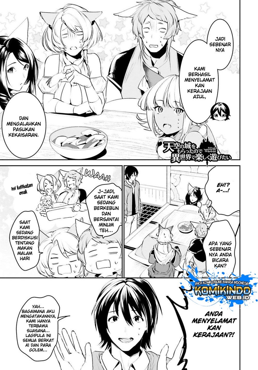 Baca Manga Tenkuu no Shiro o Moratta no de Isekai de Tanoshiku Asobitai Chapter 10 Gambar 2