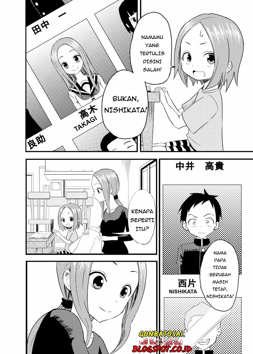 Karakai Jouzu no (Moto) Takagi-san Chapter 1 Gambar 3