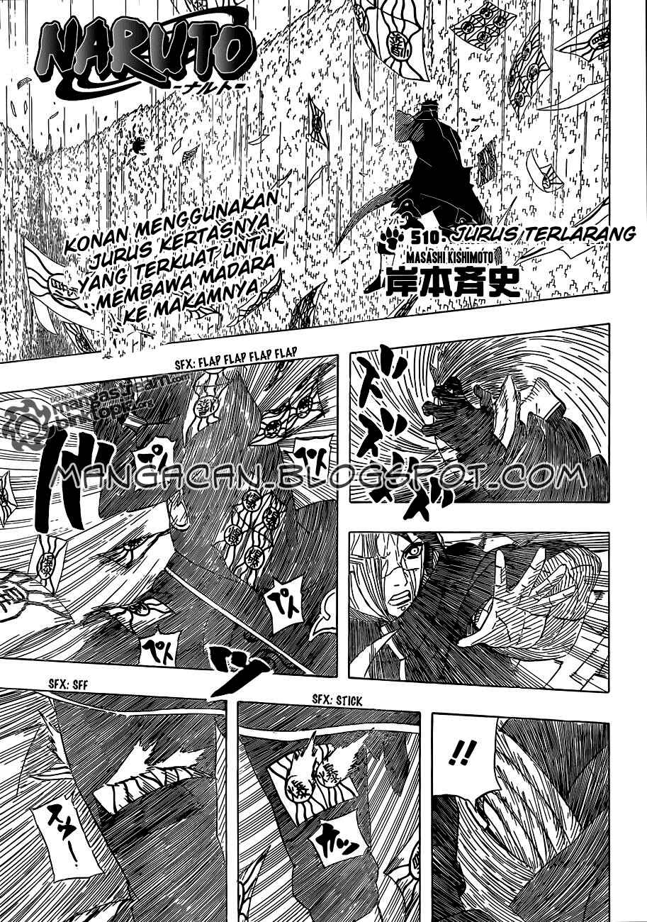 Baca Komik Naruto Chapter 510 Gambar 1