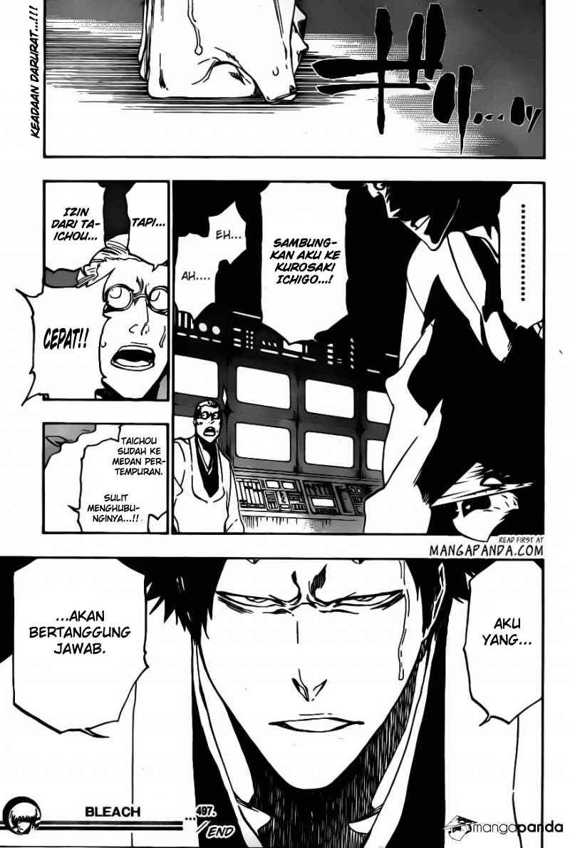 Bleach Chapter 497 Gambar 17