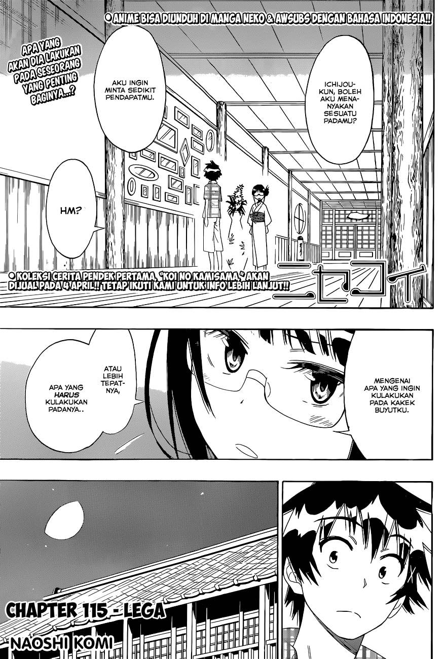 Baca Komik Nisekoi Chapter 115 Gambar 1