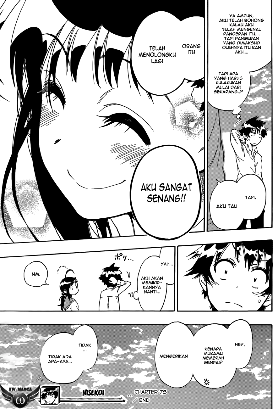 Nisekoi Chapter 78 Gambar 21