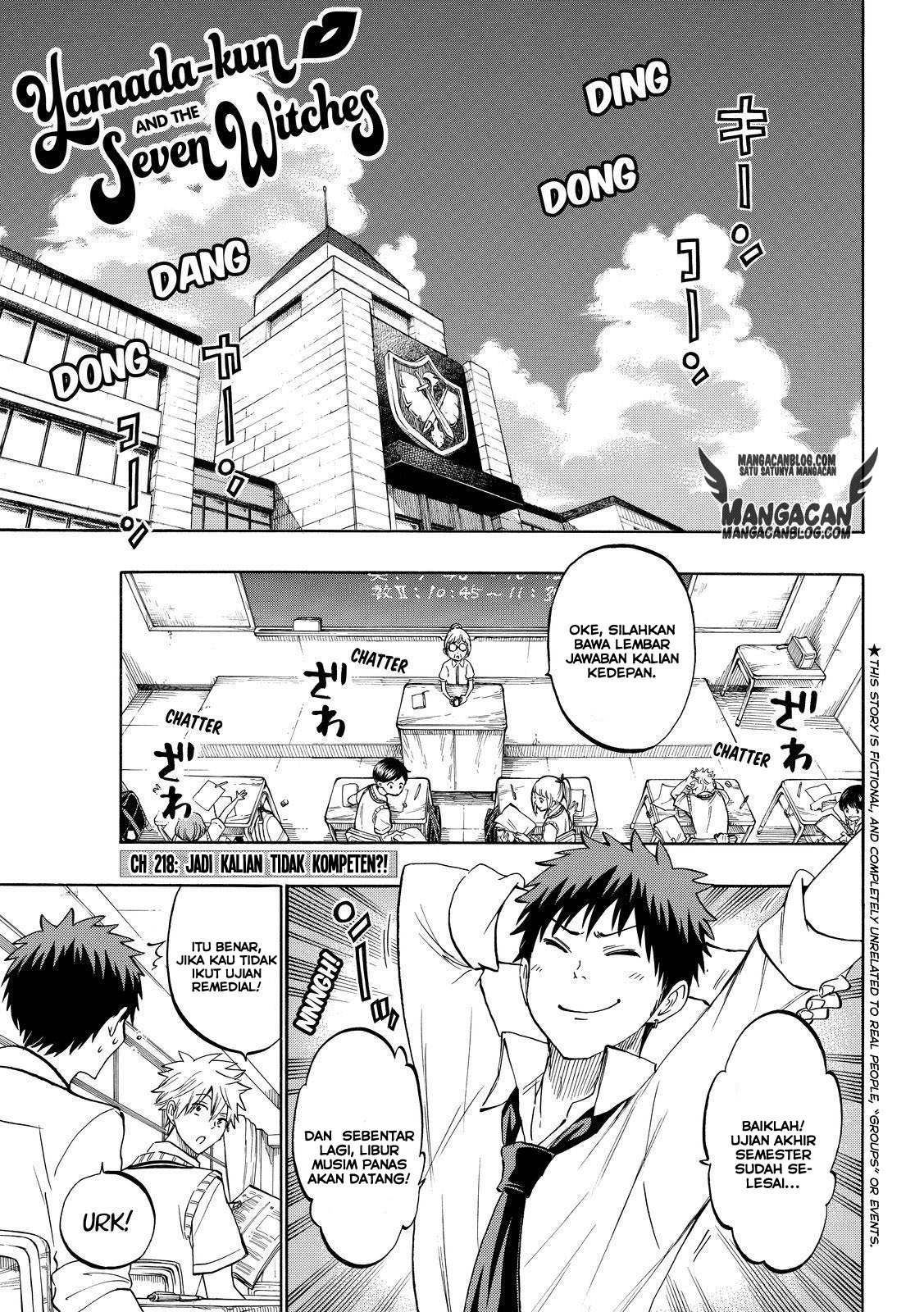 Baca Komik Yamada-kun to 7-nin no Majo Chapter 218 Gambar 1