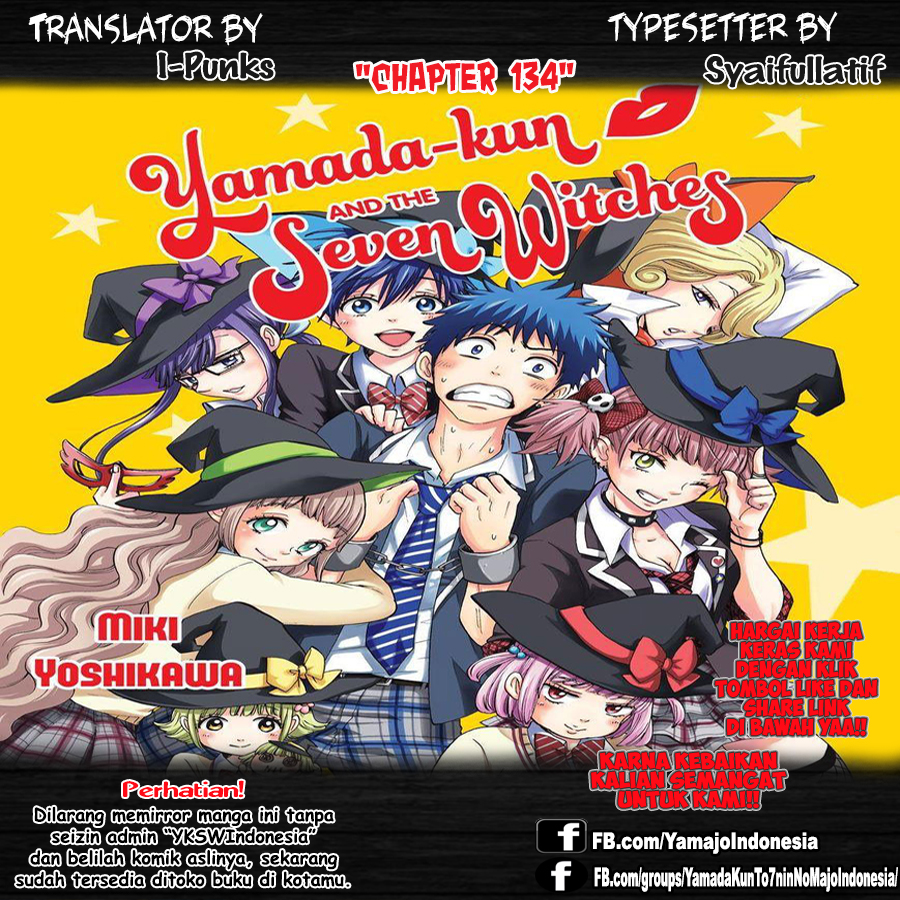 Baca Komik Yamada-kun to 7-nin no Majo Chapter 134 Gambar 1