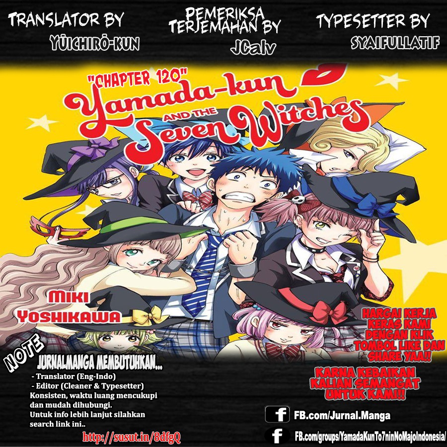 Baca Komik Yamada-kun to 7-nin no Majo Chapter 120 Gambar 1