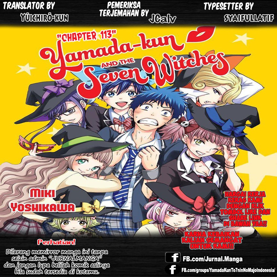 Baca Komik Yamada-kun to 7-nin no Majo Chapter 113 Gambar 1