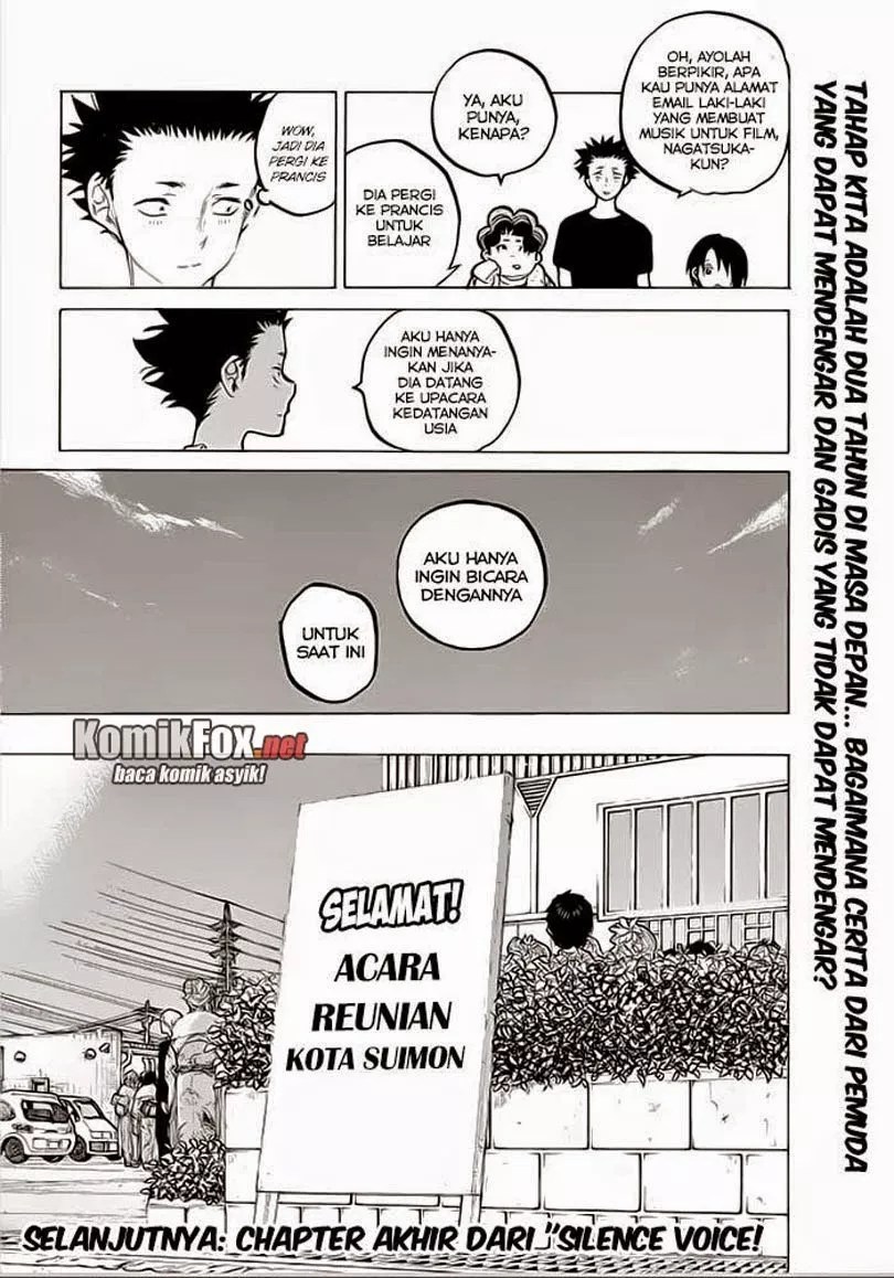 Koe no Katachi Chapter 61 Gambar 19