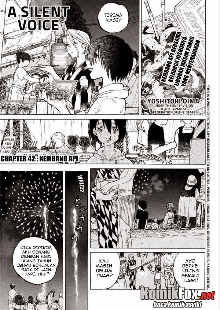 Baca Manga Koe no Katachi Chapter 42 Gambar 2