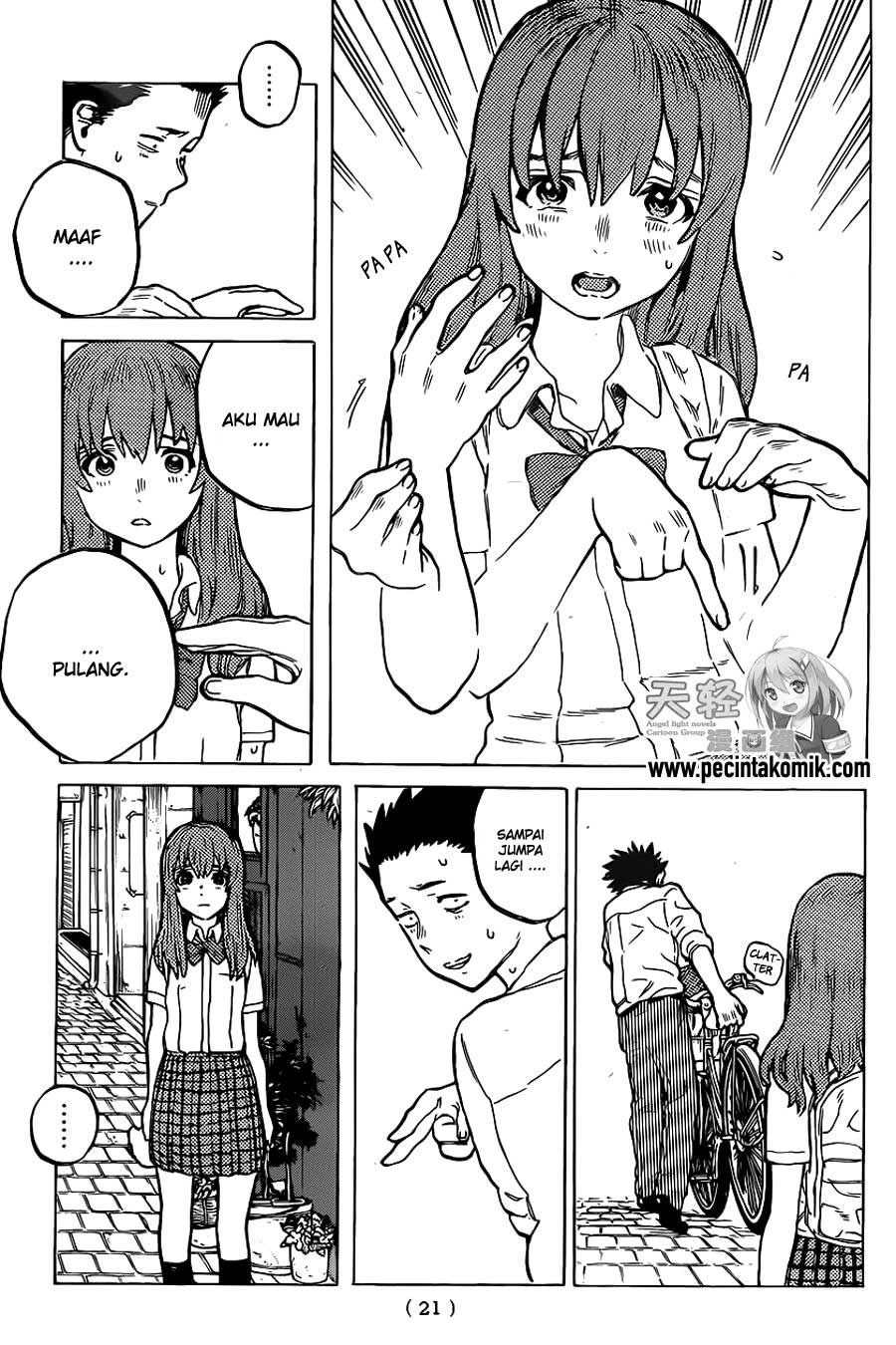 Koe no Katachi Chapter 21 Gambar 13