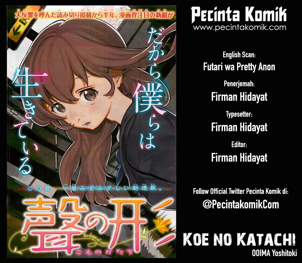 Baca Komik Koe no Katachi Chapter 20 Gambar 1