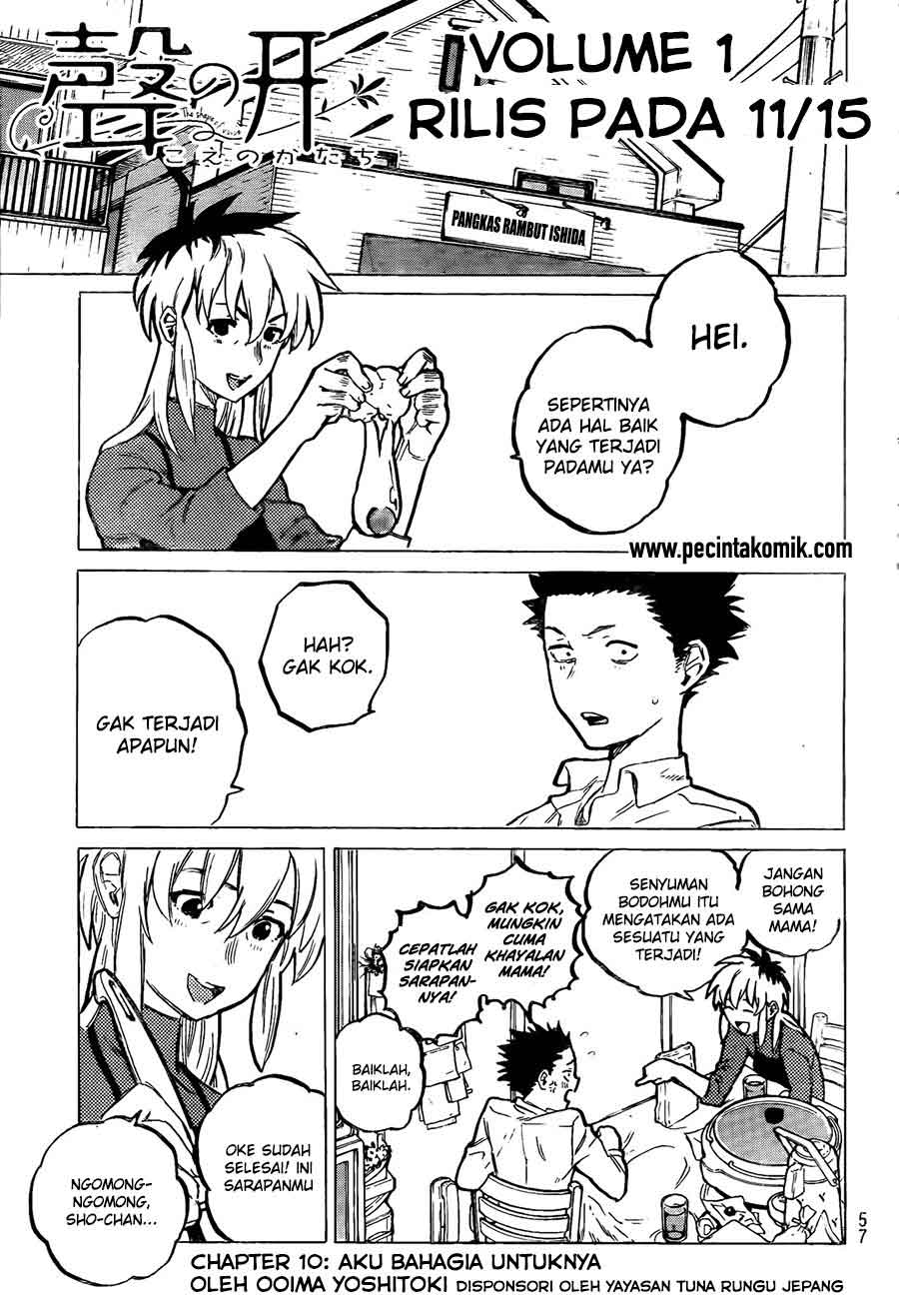 Baca Manga Koe no Katachi Chapter 10 Gambar 2