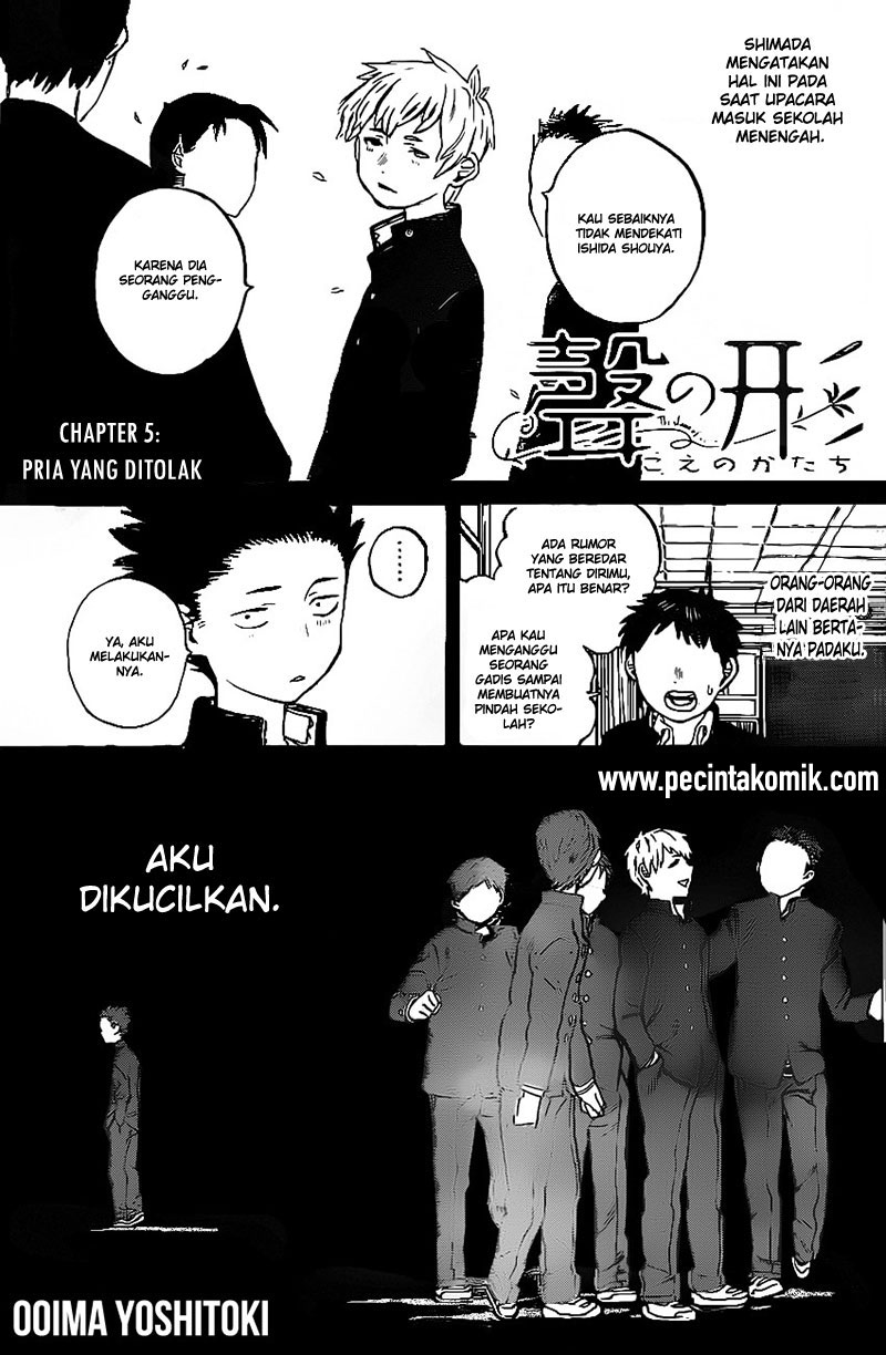 Baca Manga Koe no Katachi Chapter 5 Gambar 2