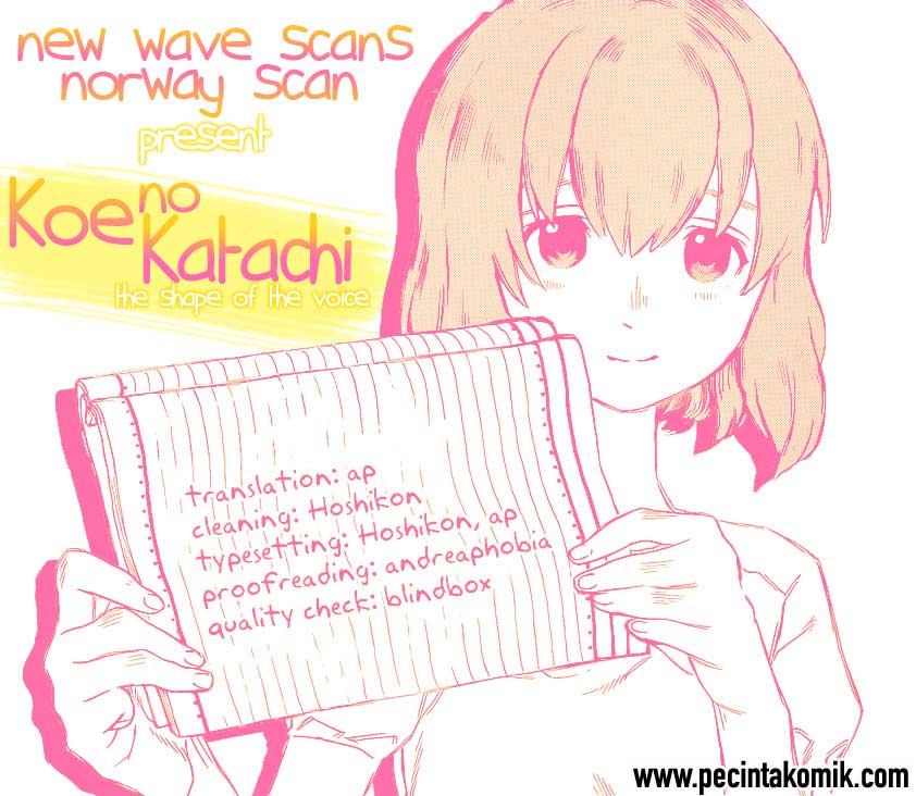 Baca Manga Koe no Katachi Chapter 1 Gambar 2