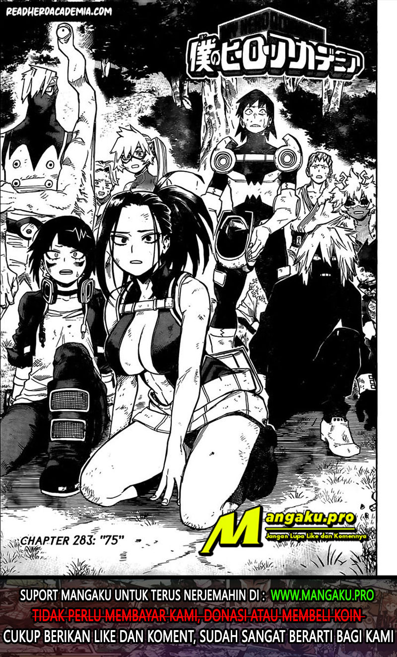 Boku no Hero Academia Chapter 283 Gambar 3