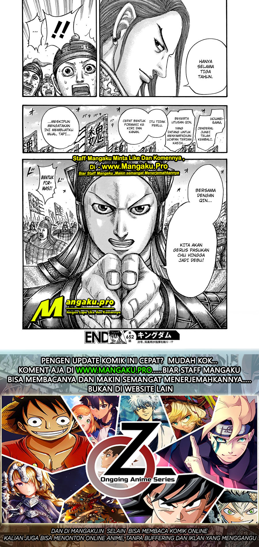 Kingdom Chapter 652 Gambar 20