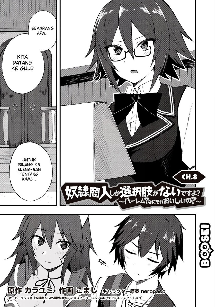 Baca Manga Dorei Shounin shika Sentakushi ga nai desu yo? ~Harem? Nani sore oishii no?~ Chapter 8 Gambar 2