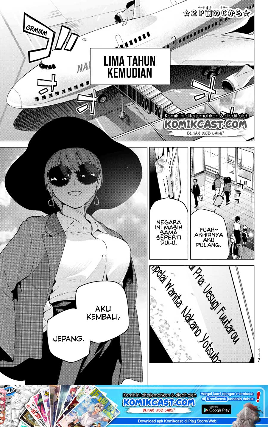 Go-toubun no Hanayome Chapter 121 Gambar 5