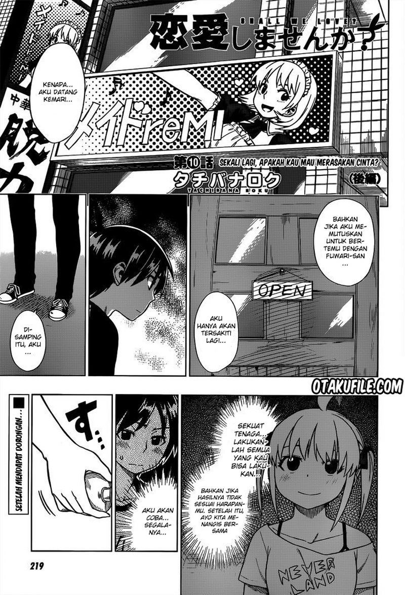 Baca Komik Renai Shimasen ka? Chapter 10.5 Gambar 1