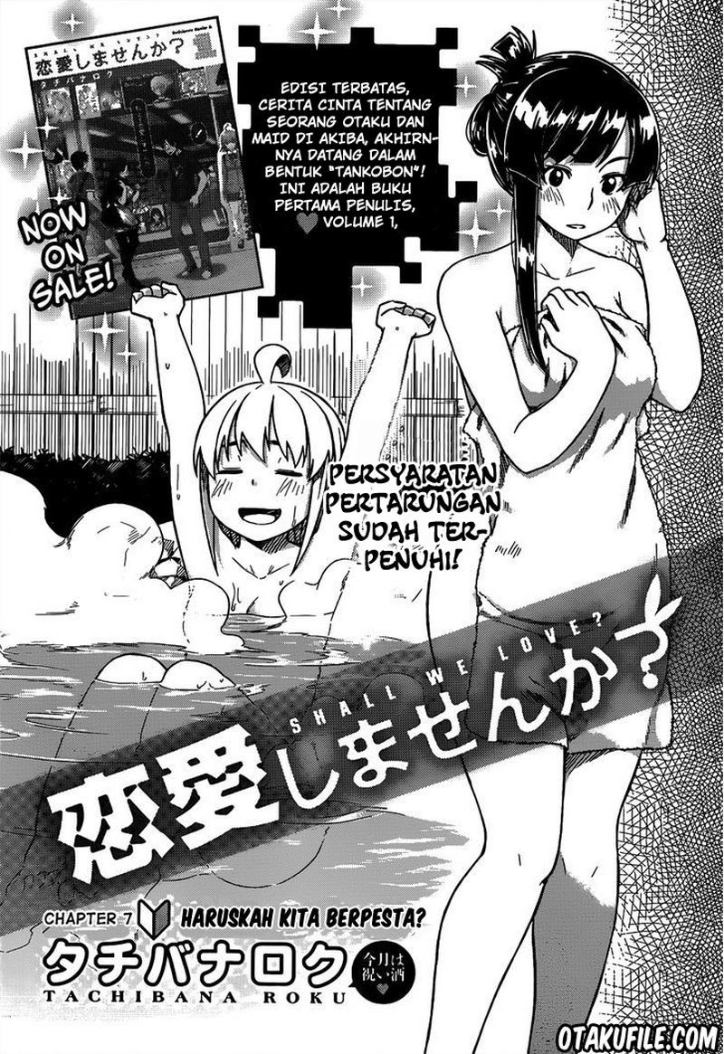 Baca Komik Renai Shimasen ka? Chapter 7 Gambar 1