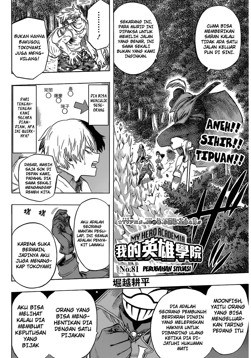 Boku no Hero Academia Chapter 81 Gambar 3