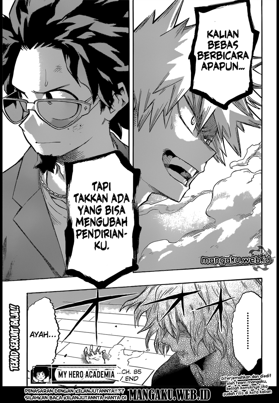 Boku no Hero Academia Chapter 85 Gambar 18