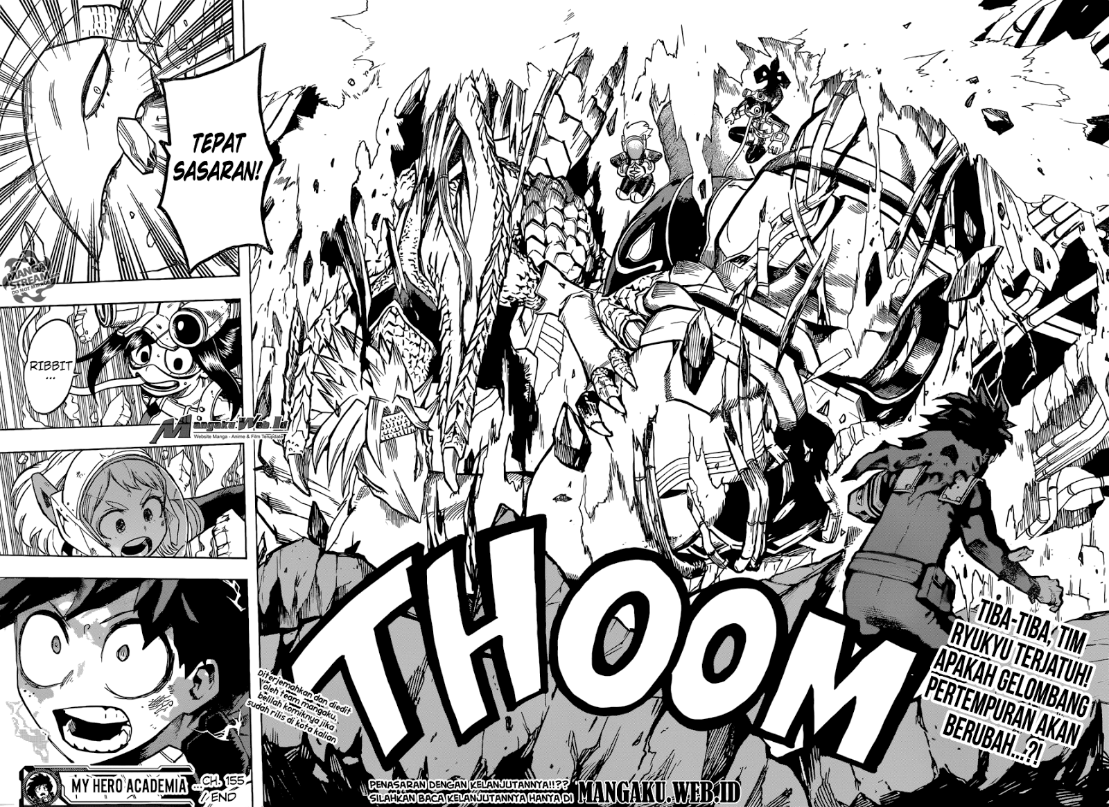 Boku no Hero Academia Chapter 155 Gambar 17