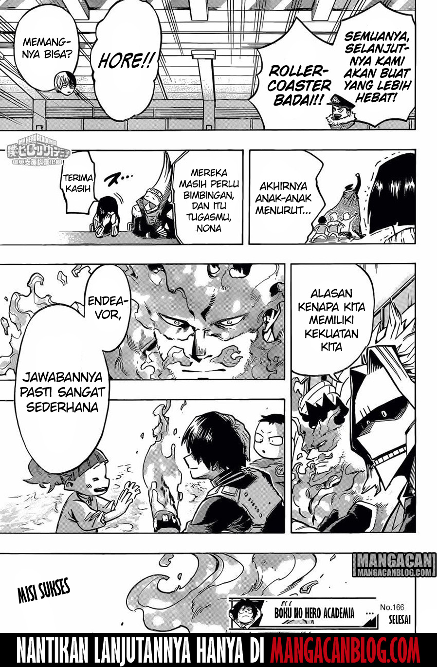 Boku no Hero Academia Chapter 166 Gambar 16