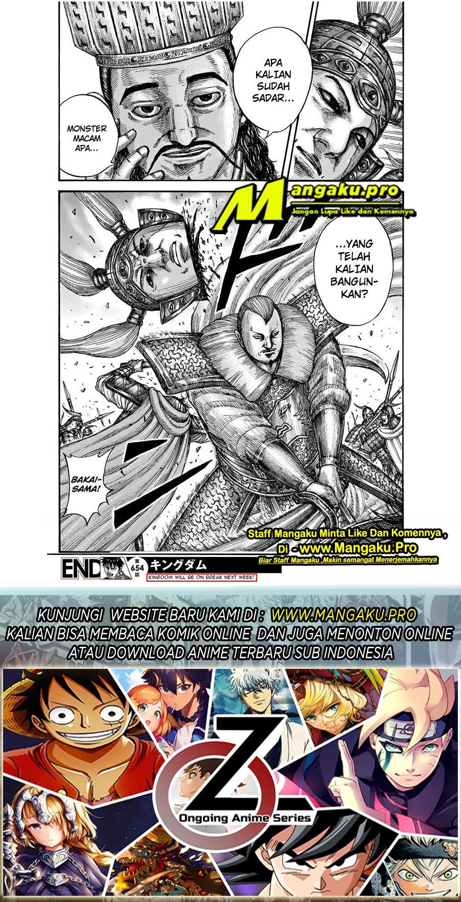 Kingdom Chapter 654 Gambar 21