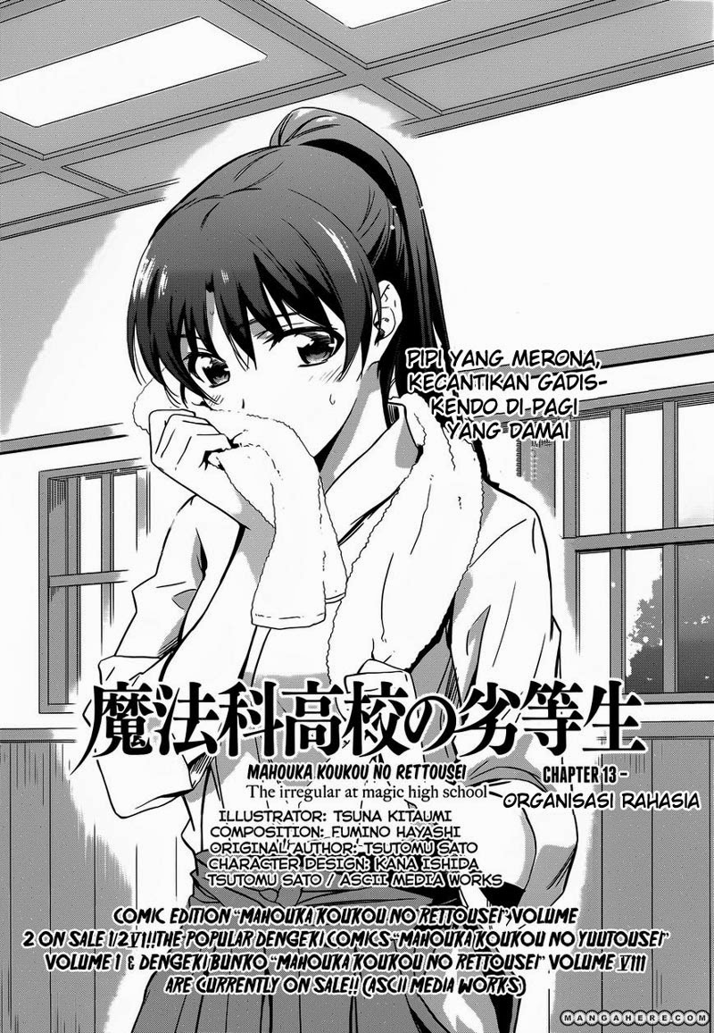 Baca Manga Mahouka Koukou No Rettousei Chapter 13 Gambar 2